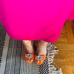 Beautiful embellished heel sandals